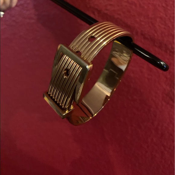 MK Gold buckle bangle bracelet - Picture 2 of 3